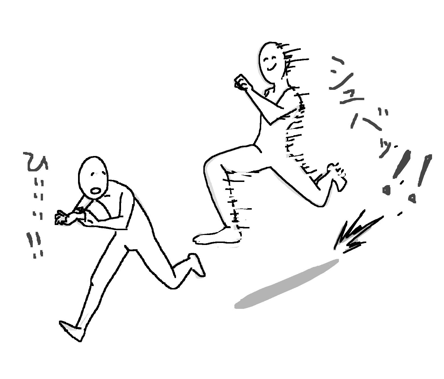 描けないポーズはない おさしみの舞